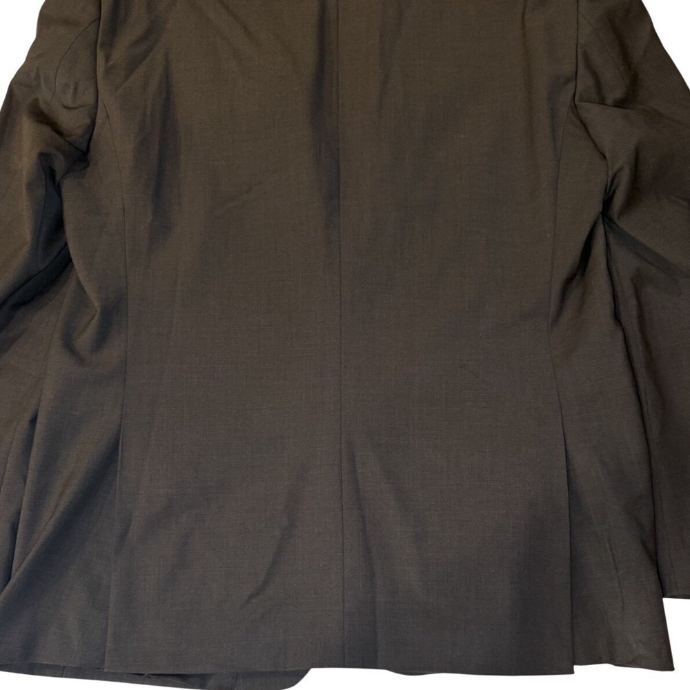 Calvin Klein 2 Piece Wool Suit Mens 42R Charcoal Grey Modern Formal Business - Picture 13 of 16